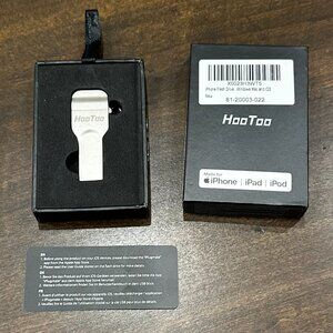 HooToo iPlugmate iPhone Flash Drive 128 GB HT-IM003 - Preowned, Great Condition